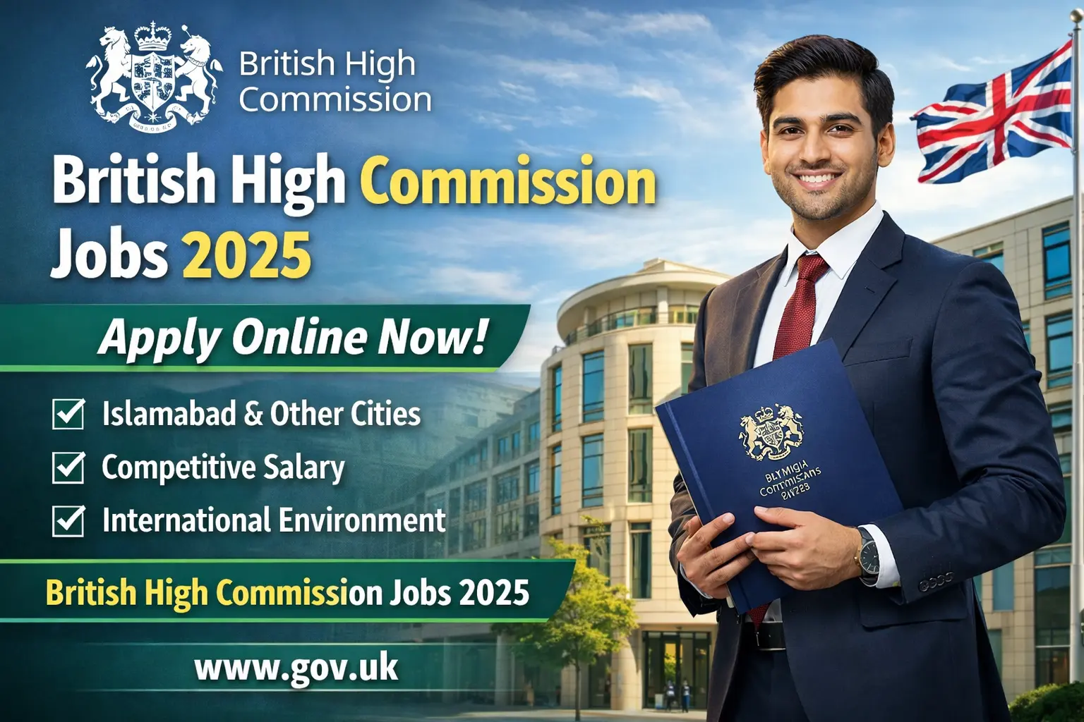 British High Commission Jobs 2025 Apply Online Now Start a Professional Career with an International Mission